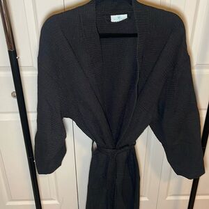 Black Waffle Robe